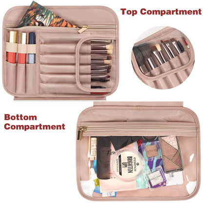 Synthetic Leather Makeup Bag Big Travel Tote Waterproof Cosmetic Bags Toiletries