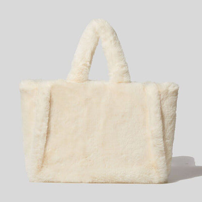 Women's Bag Fur Lady Shoulder Handbag Plush Warm Winter Bags Women