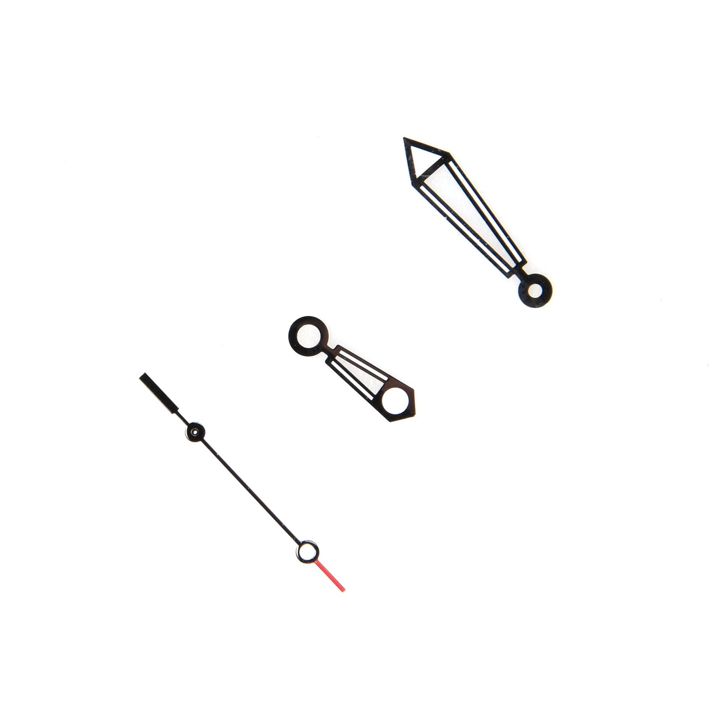 New Black Watch Hands Hour Minute Second Needles For ETA 2824-2 Watch Movement