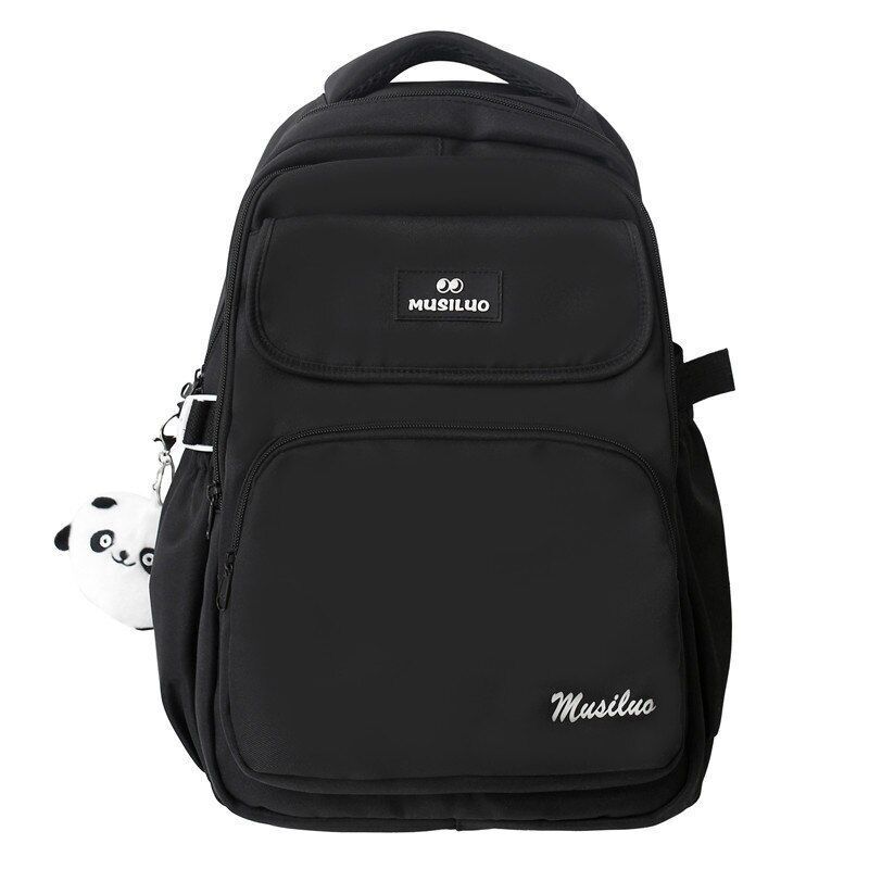 Pink Green Student Backpacks Laptop College Backpack Nylon Book Bags 31*17*43 CM