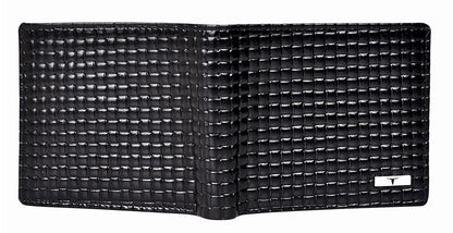 NEW BLACK/ORNAGE BI-FOLD LEATHER MEN'S WALLET RFID PROTECTION GIFT ITEM
