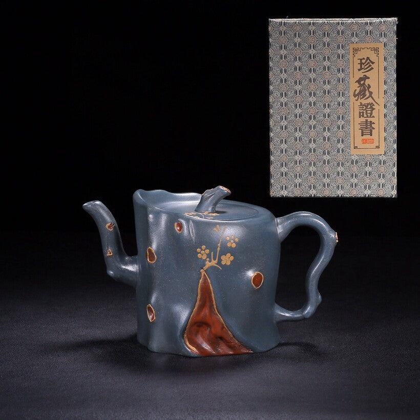 China Old Yixing Clay Teapot Handmade Dark Fragrance Pots Purple Sand Teapot 802