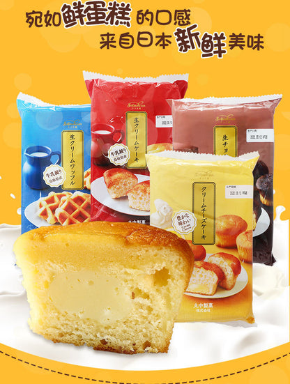 Japan Marunaka Chocolate Cream Cheese Flavored Sandwich Cake Snacks