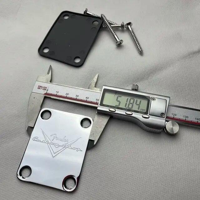 Fender Custom Shop Neck Plate for Telecaster and Stratocaster Guitar Chrome