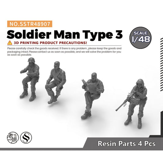 SSMODEL SSTR48907 1/48 Model Upgrade Parts Soldier Man Type 3
