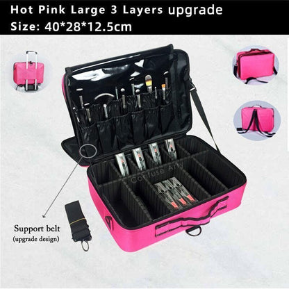 Make Up Bag Professional Makeup Case Makeup Cosmetic Case Storage Bag