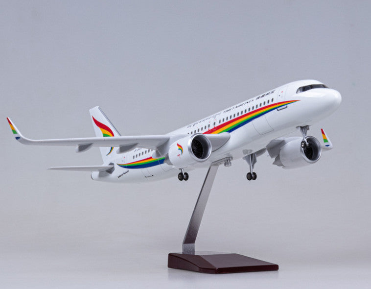 47CM 1:80 TIBET AIRLINES AIRBUS A320neo Plane Landing Gear Resin Aircraft Model