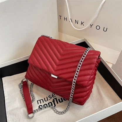 Handbags Women's Black Pu Leather Shoulder Crossbody Bags Women