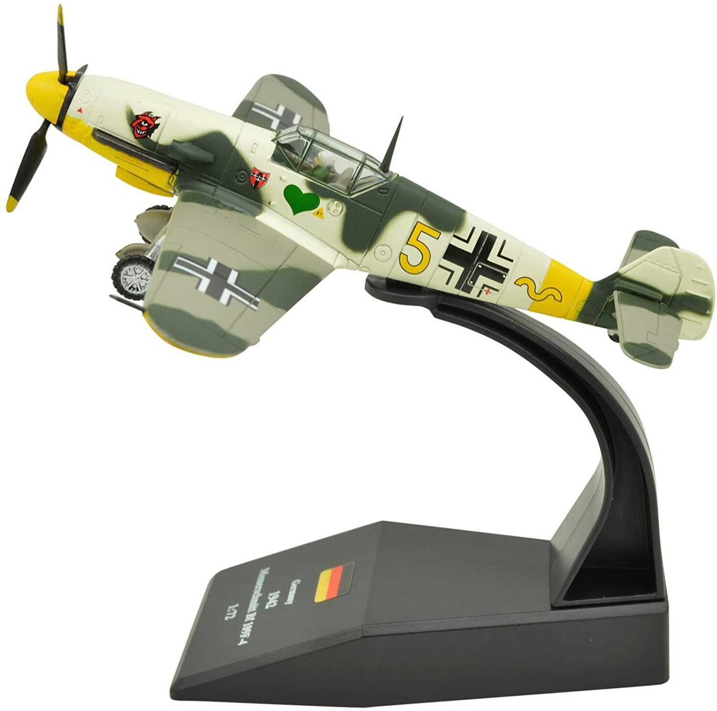 1:72 Messerschmitt Bf-109 Fighter Attack Metal Plane Model,WWII Luftwaffe 1942