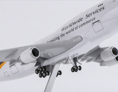 47CM 1:150 UPS BOEING 747-400 Airplane Landing Gears Resin Plane Aircraft Model