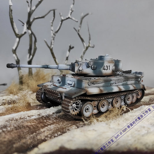 1/72 Tiger Type 1 Tank Model Winter Camo Tank Model