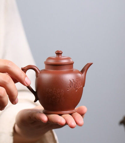 170cc chinese Yixing Handmade Zisha teapot Purple clay Gong Deng GongFu Tea Pot