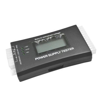 LCD Digital Power Tester LCD PC Computer 20/24 Pin 4 PSU ATX BTX ITX SATA HDD