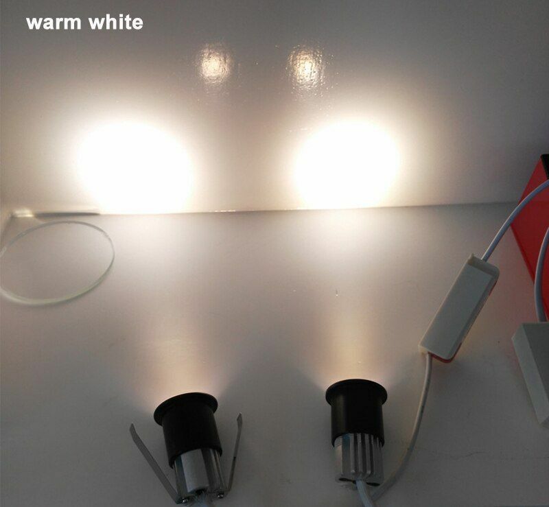 Mini LED Cabinet Light 3W 6W COB Downlight AC85V-265V Spot Lamp White Warm 28mm