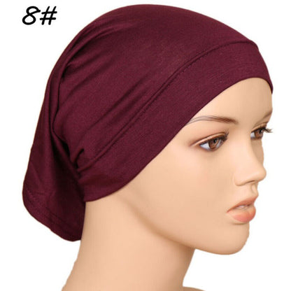 Muslim Head scarf Inner Hijab Caps Islamic Underscarf Ninja Scarf hat Unisex