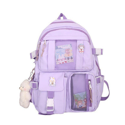 Student Backpacks Women Black School Bags Oxford Bookbags Backpack