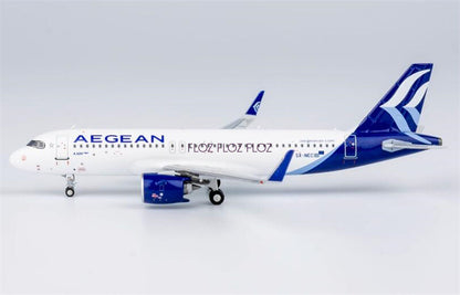 NG Models Aegean Airlines for Airbus A320 SX-NEC 1:400 Aircraft Pre-built Model