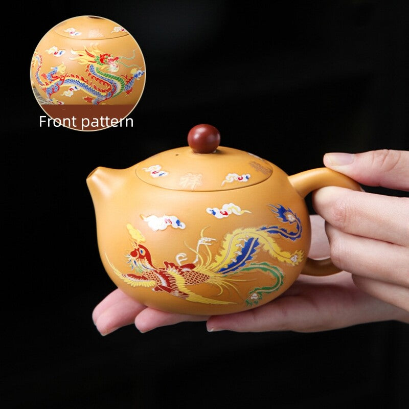 Chinese Tea Pot Color Changes Creative Xishi Pot Real Yixing Zisha Duan Clay New