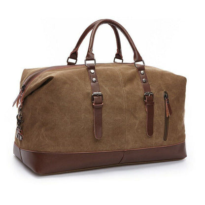 Carry on Luggage Bags Men's Canvas Travel Bags Suitcase Tote Weekend Overnight
