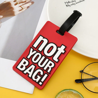 Luggage Tags PVC Hang Tag Baggage Labels Name Address Suitcase Travel Holiday