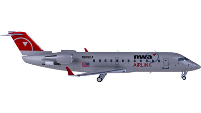 1:200 NG Model NWA AIRLINK Bombardier CRJ440 Passenger Airplane Diecast Model