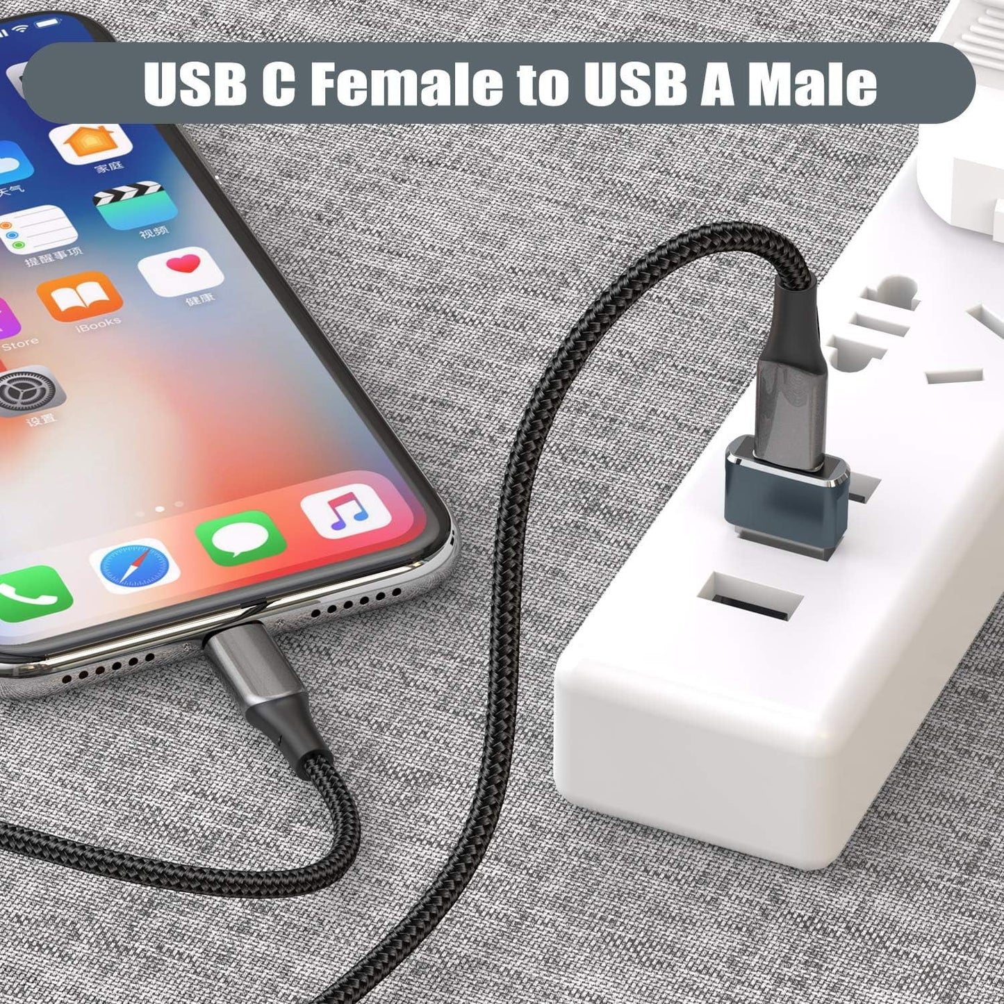 1~100PCS USB C3.1 Type C Female to USB3.0 Type A Male Port Converter Adapter LOT