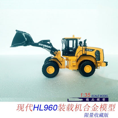 1:35 HL960 Wheel Roader Contruction Equipment Machine Diecast Model Collection