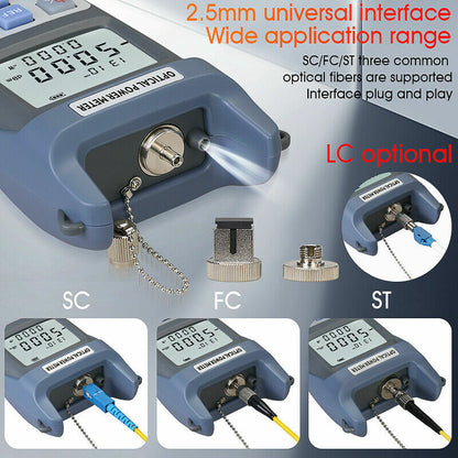 FTTH Fiber Optical Power Meter AUA-G510A Tester -50dBm~+26dBm SC/FC Connector