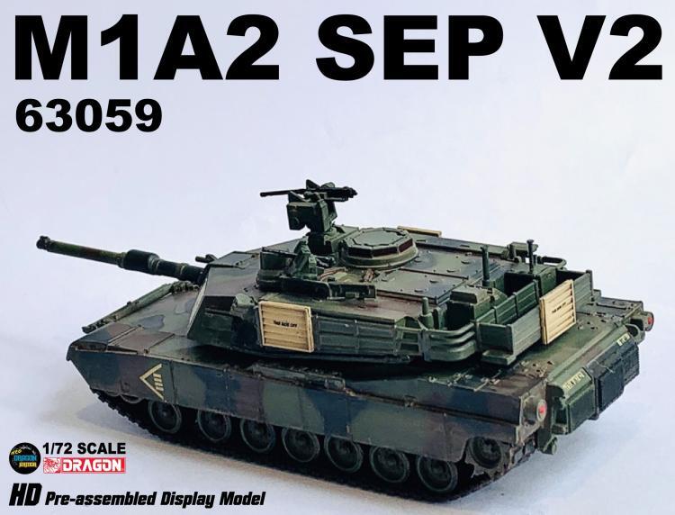 1/72 US M1A2 SEP V2 Abrams Tank Model