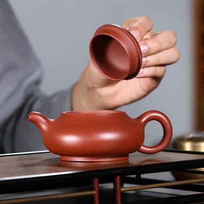 220ml yixing zisha Pottery Handmade tea pot marked dahongpao clay kungfu teapot