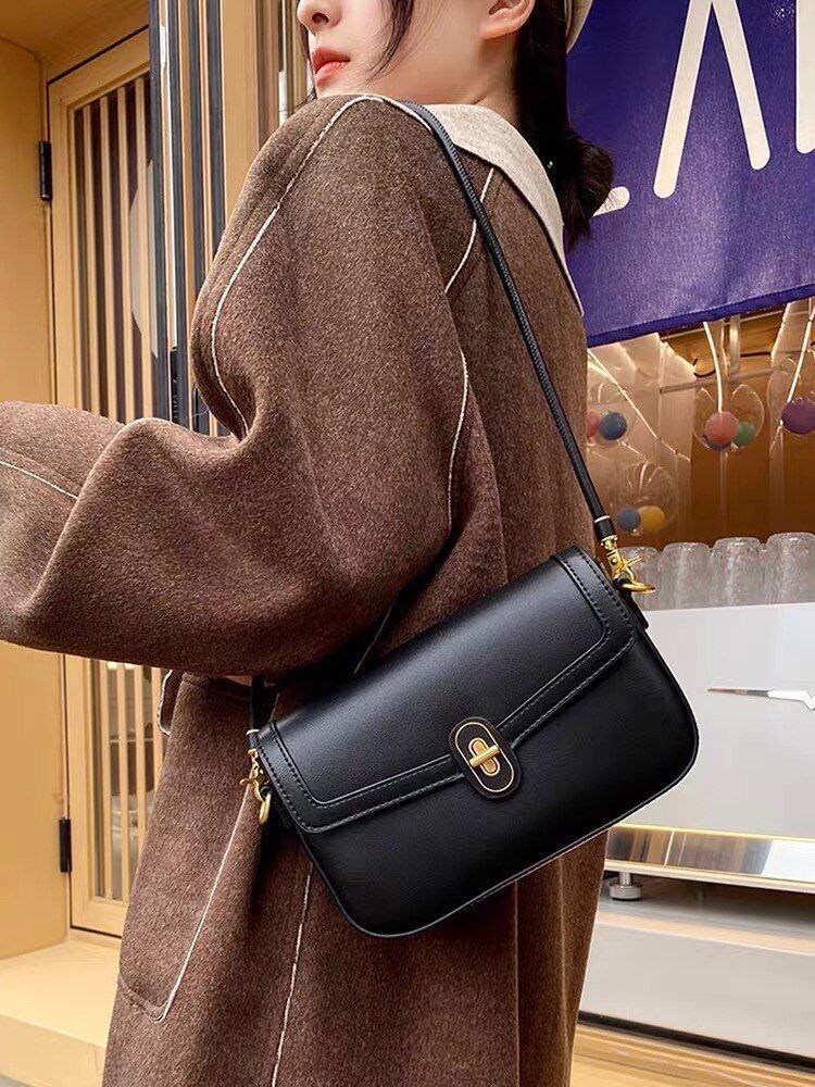 Leather Bags Cow Leather Fashion Shoulder Strap 103-118 CM Purse 23*7.2*14.5 CM