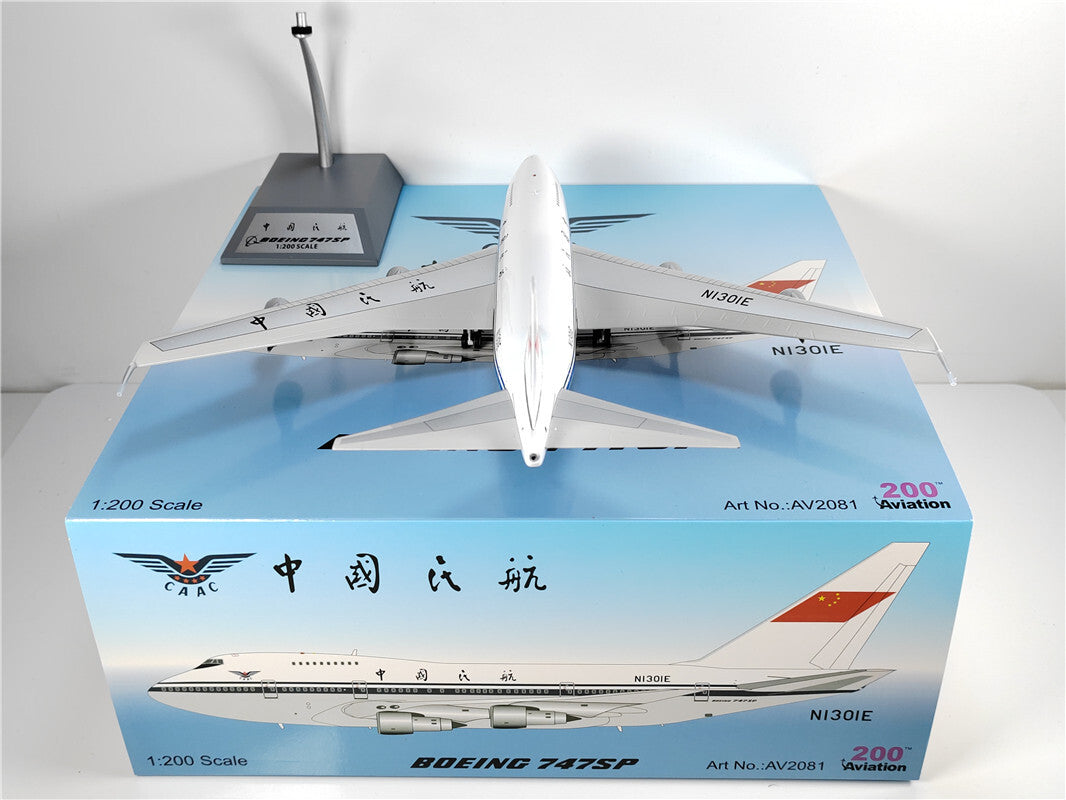 1:200 Aviation CAAC BOEING B747SP Passenger Airplane Diecast Plane Model