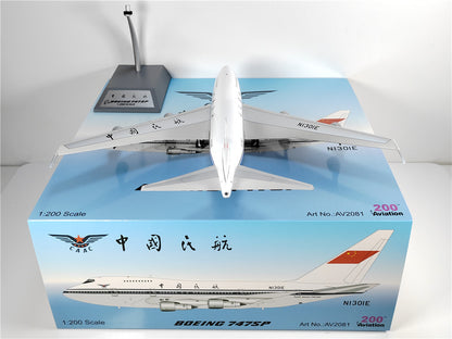 1:200 Aviation CAAC BOEING B747SP Passenger Airplane Diecast Plane Model