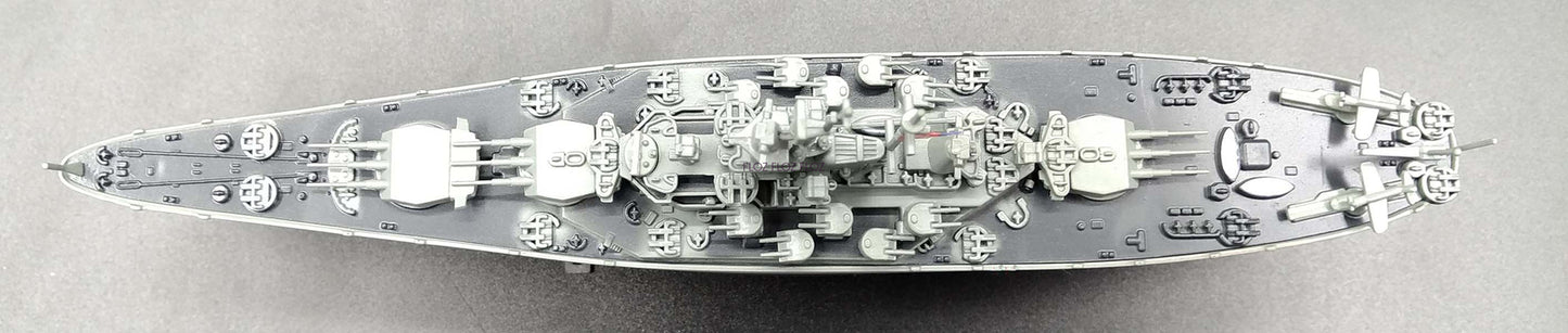 FloZ WWII Battleship USS Massachusetts BB-59 1/1000 diecast Model Ship