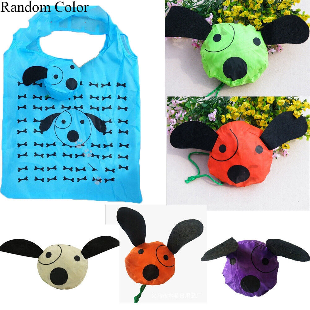 Cute Travel Foldable Handbag Grocery Tote Storage Reusable Animal Shopping Bags*