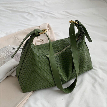 Woven Pattern Crossbody Shoulder Bags Women Large Capacity Ladies Handbags