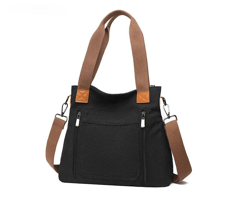 Women's Canvas Shoulder Bag Outdoor Shoulder Bag Women's Commuting Shoulder Bag