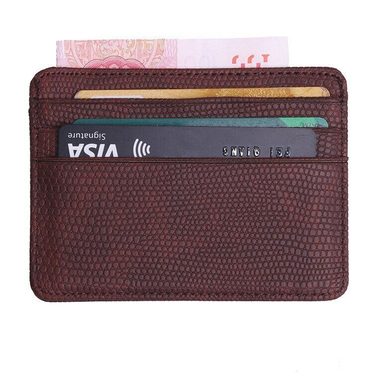 Bank Card Package Passport Cover Bag Coin Case Leather Card Women Men Cardholder
