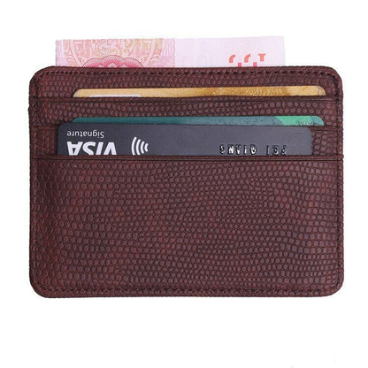 Bank Card Package Passport Cover Bag Coin Case Leather Card Women Men Cardholder