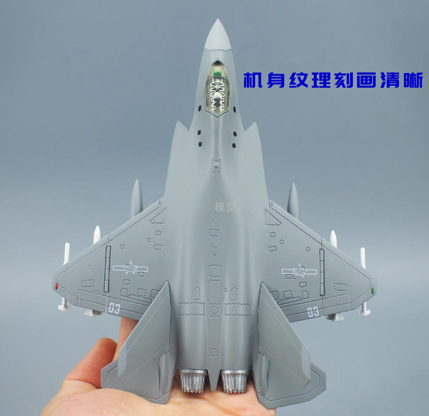 1:100 Terebo J-35 Fighter Carrier-based Aircraft Diecast Military Airplane Model