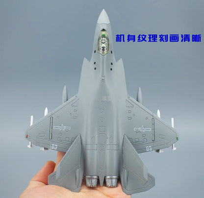 1:100 Terebo J-35 Fighter Carrier-based Aircraft Diecast Military Airplane Model