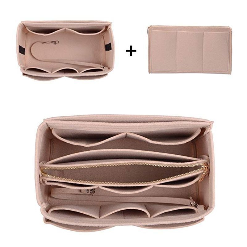 Make up Organizer Insert Bag Handbag Travel Inner Purse Portable Cosmetic Bags