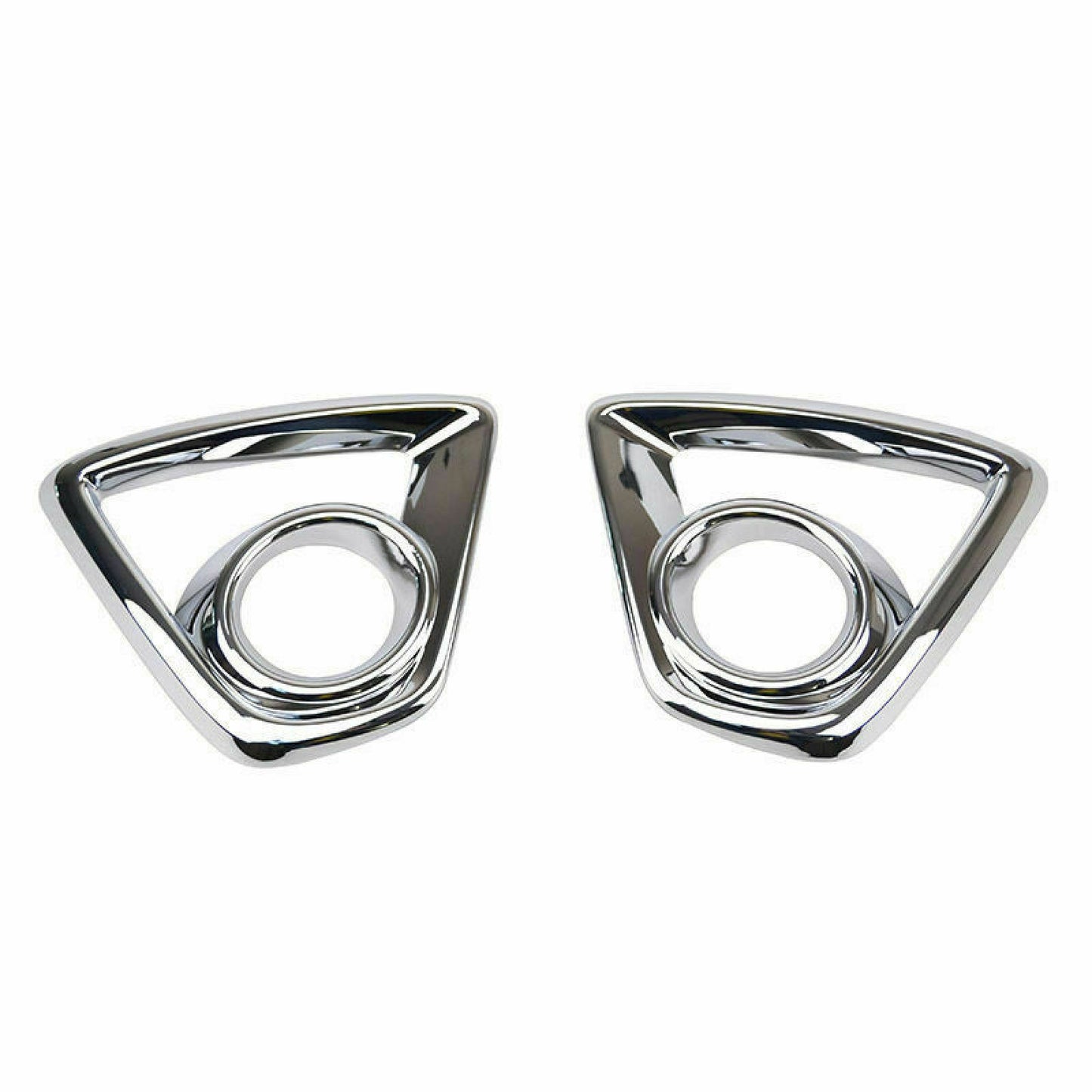 Silver Exterior Decor Chrome Front Fog Light Cover Trim For Mazda CX-5 2013-2014