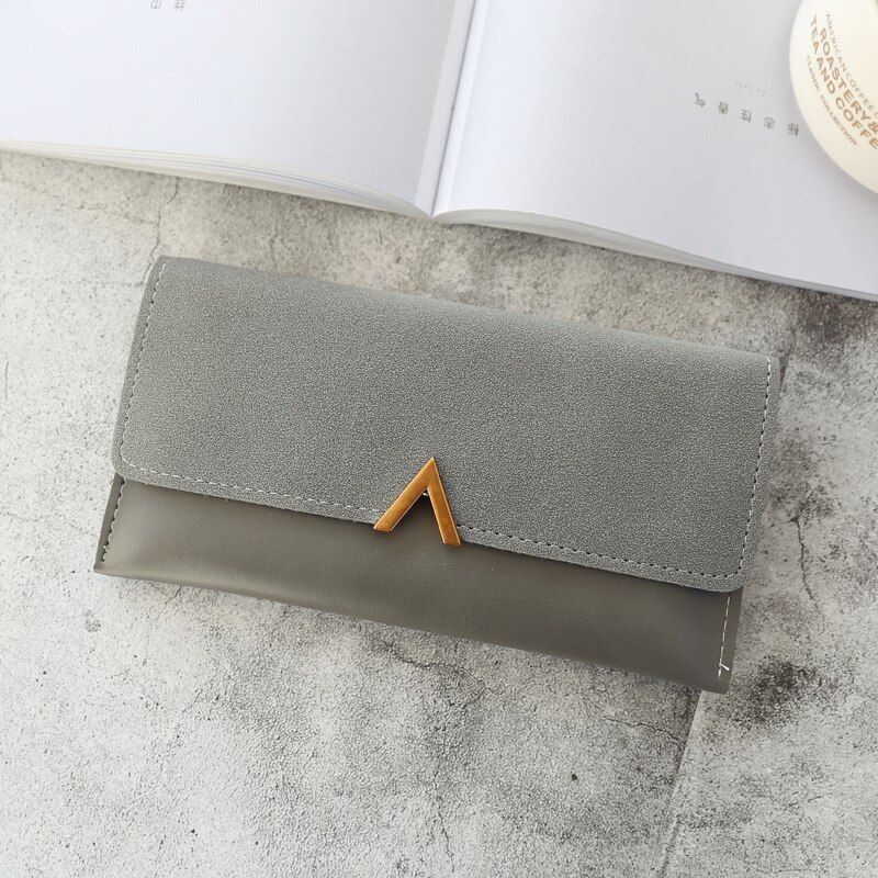 Leather Wallet Hasp Money Bag Zipper Coin Purse Envelope Wallets Clutch Casual