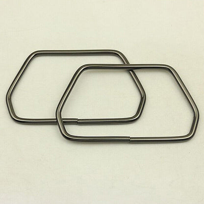 Hexagonal Trapezoid Metal Handle For Handbags Luggage Hardware DIY Bag Accessory