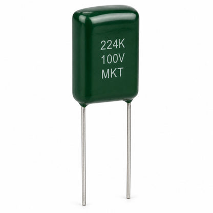 Mylar Radial Capacitor 10% 100 Volt 0.22 µF - Pack of 100