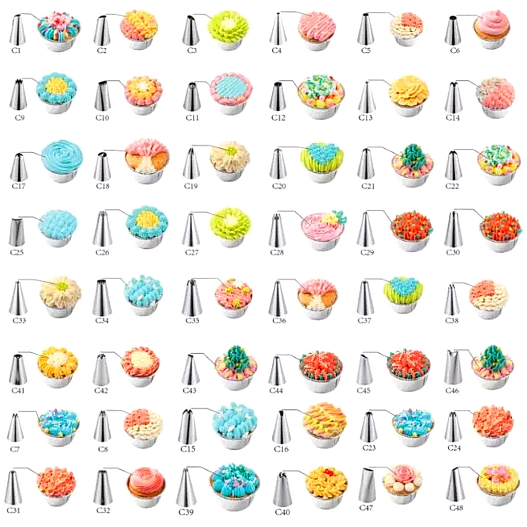 Cake Decorating Kit Set Tools Bags Piping Tips Pastry Icing Bags Nozzles 420 pcs