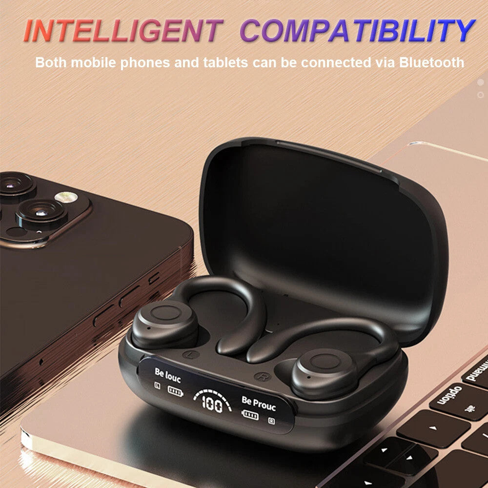Wireless Bluetooth 5.3 Headset TWS Earphones Earbuds Stereo Headphones Ear Hook