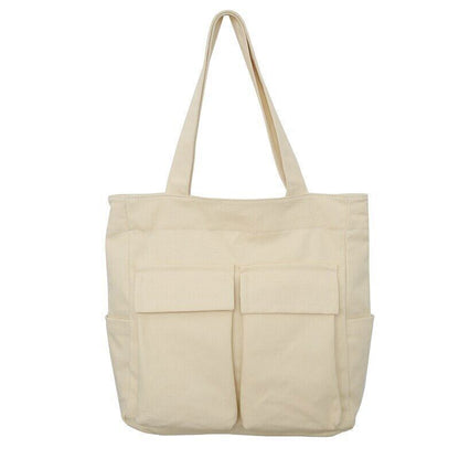 Canvas Shoulder Bags Solid Soft DenimTravel Bag Women Package