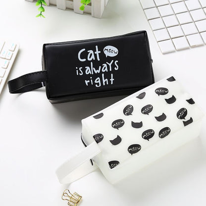 Cosmetic Bag Travel Wash Pouch Makeup Bag Student Pencil Case Tote Toiletry Bags